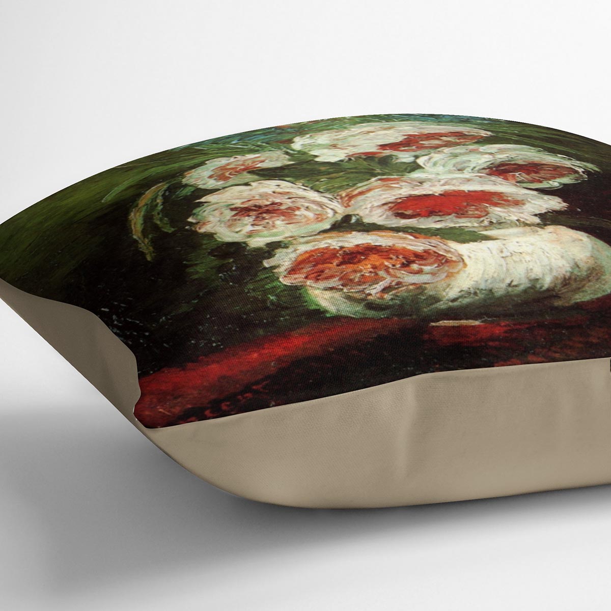 Vase with Peonies by Van Gogh Cushion