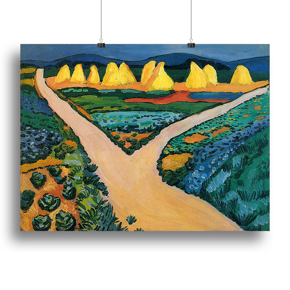 Vegetable Fields by Macke Canvas Print or Poster - Canvas Art Rocks - 2