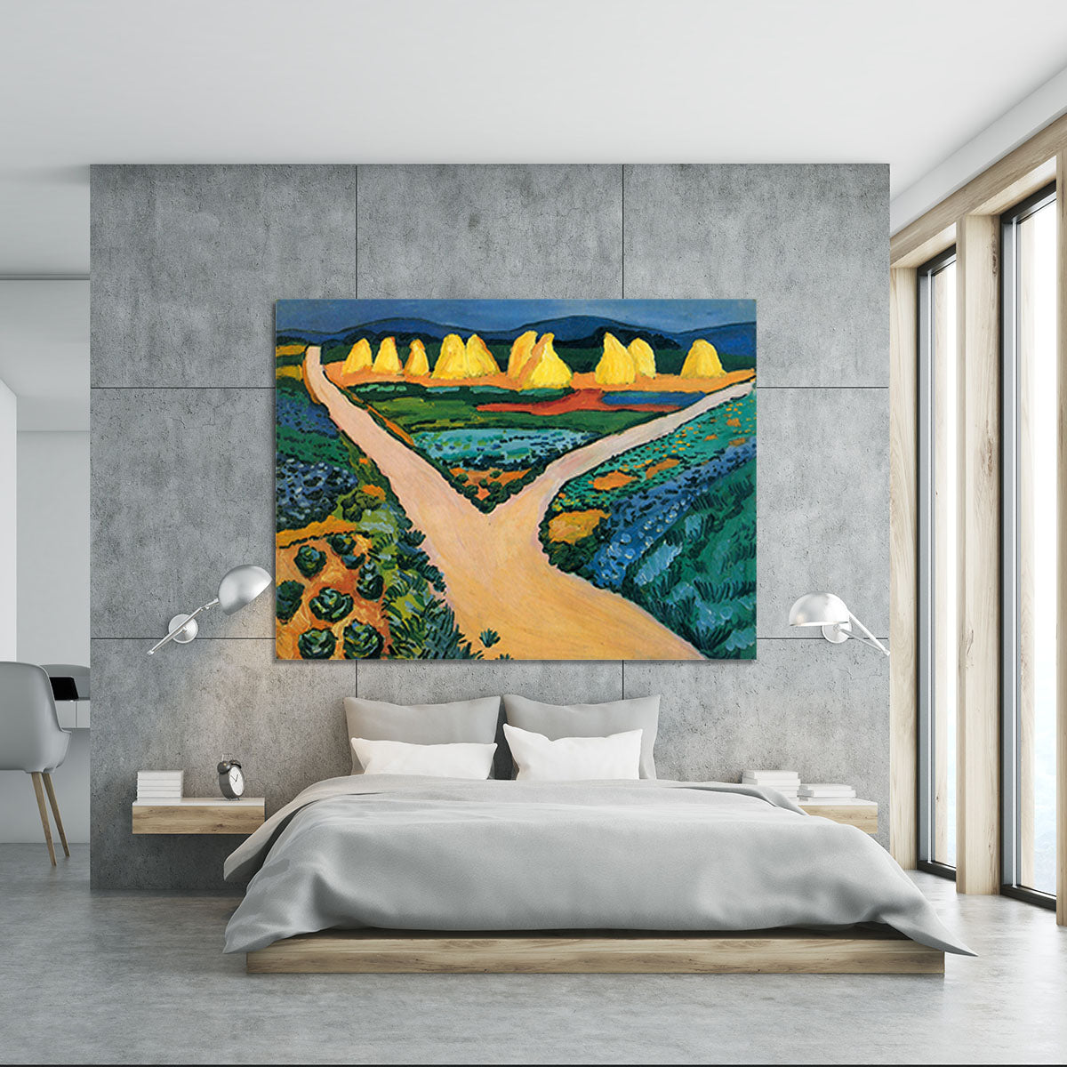 Vegetable Fields by Macke Canvas Print or Poster - Canvas Art Rocks - 5