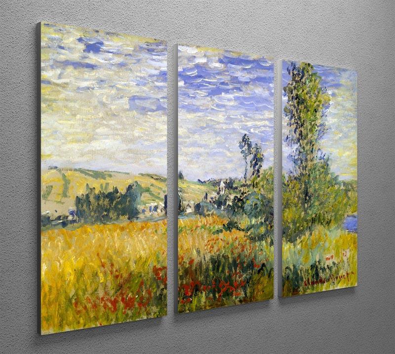 Vetheuil by Monet Split Panel Canvas Print - Canvas Art Rocks - 4