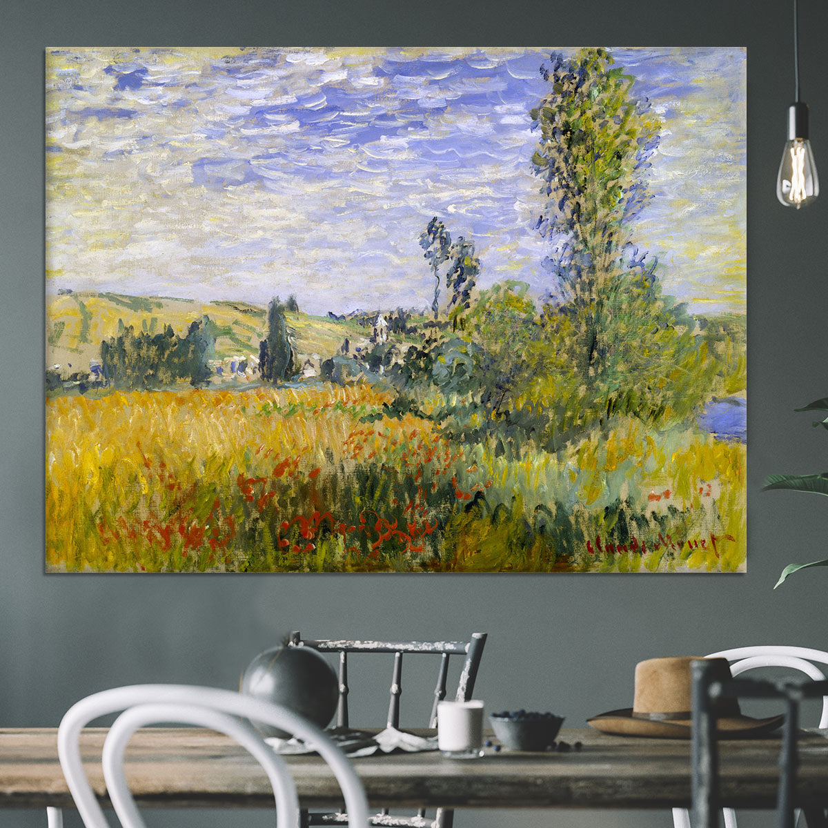 Vethueil by monet Canvas Print or Poster - Canvas Art Rocks - 3