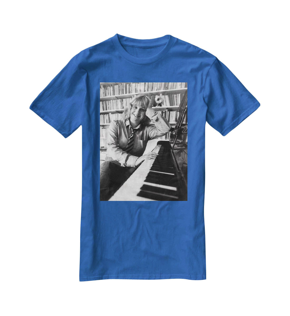Victoria Wood at the piano T-Shirt - Canvas Art Rocks - 2