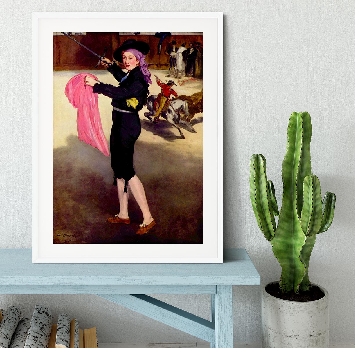 Victorine in the Costume of a Matador by Manet Framed Print - Canvas Art Rocks - 5