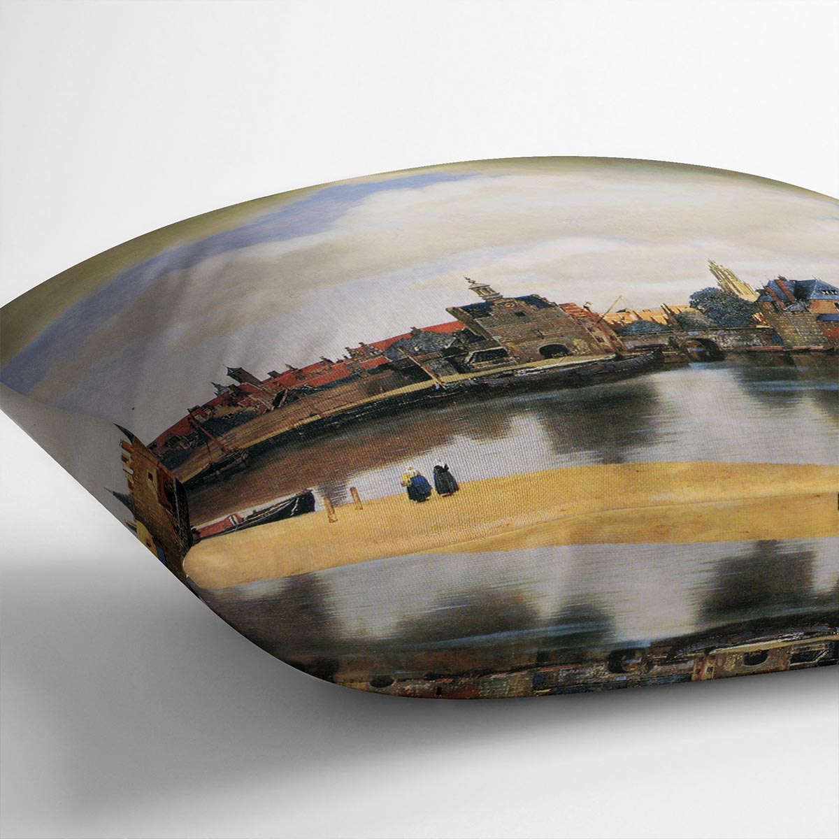 View of Delft by Vermeer Cushion