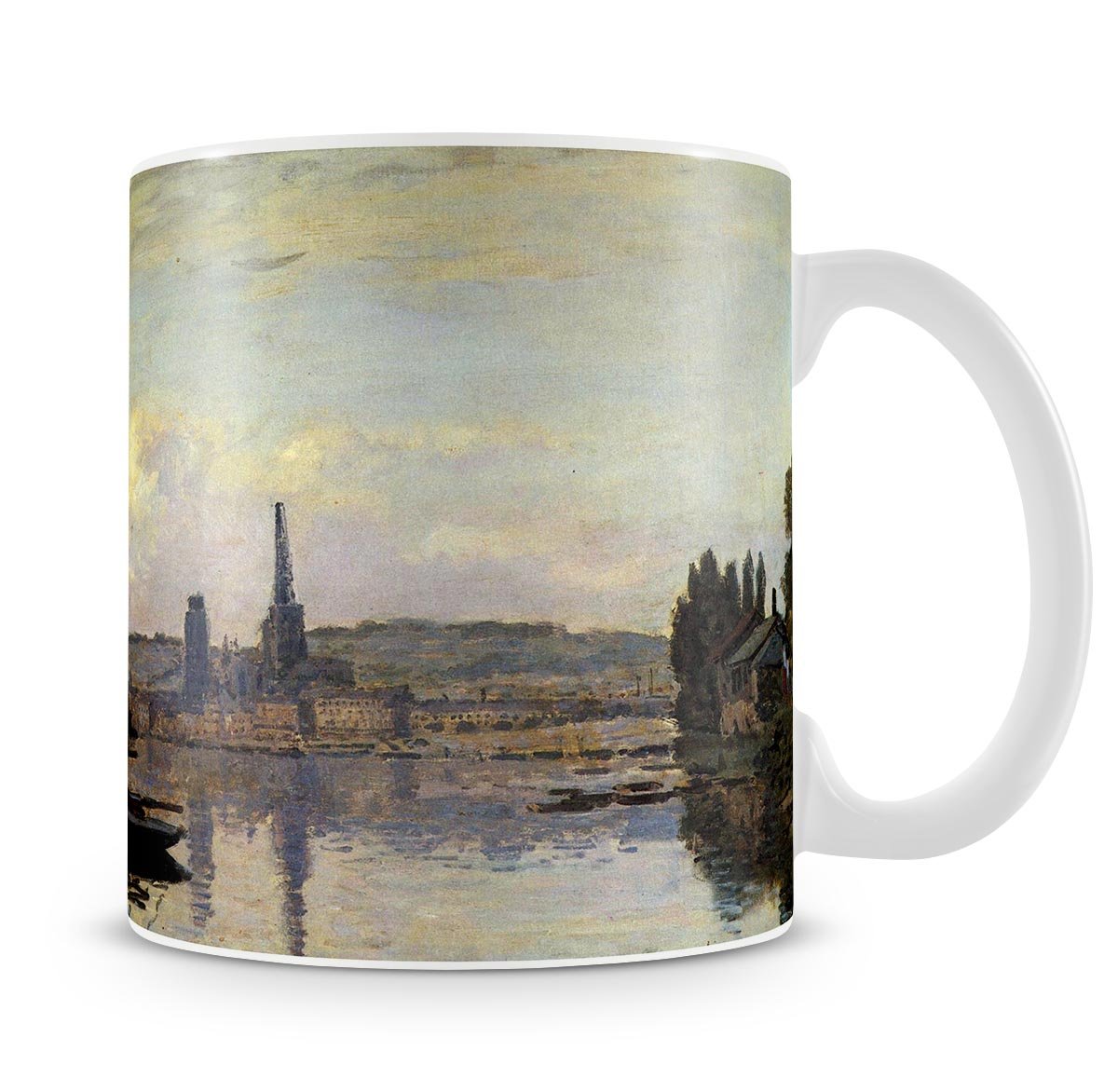 View of Rouen by Monet Mug - Canvas Art Rocks - 4