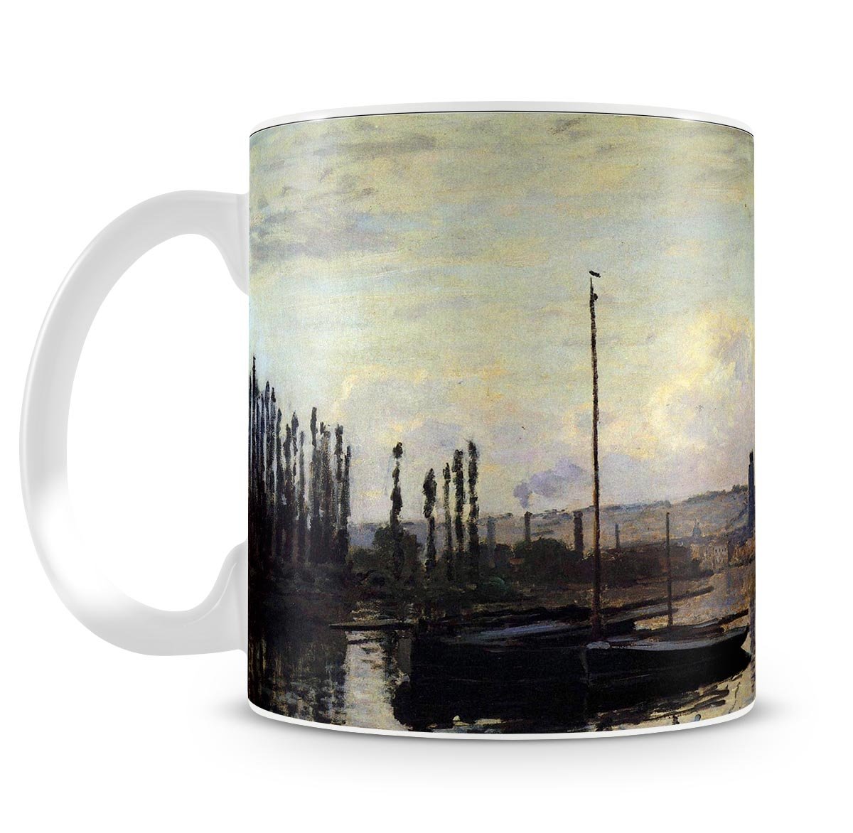 View of Rouen by Monet Mug - Canvas Art Rocks - 4