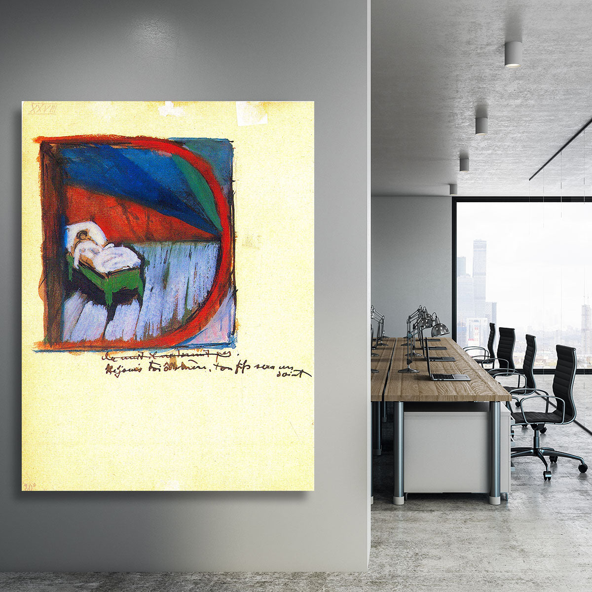 Vignette D by Franz Marc Canvas Print or Poster - Canvas Art Rocks - 3