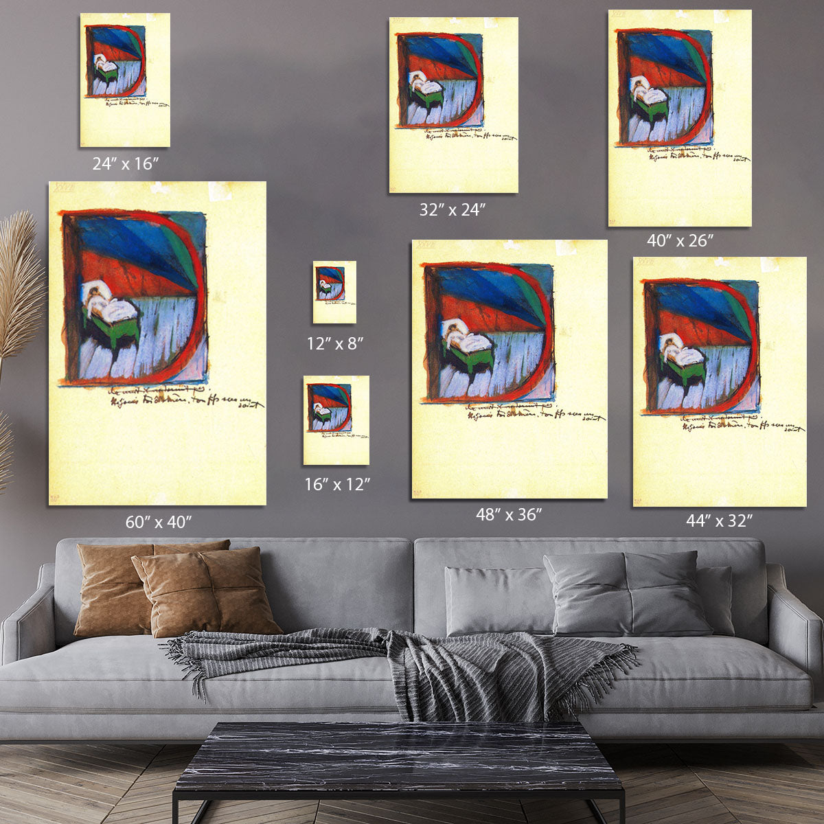 Vignette D by Franz Marc Canvas Print or Poster - Canvas Art Rocks - 7