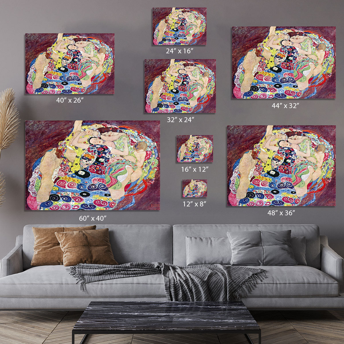 Virgins by Klimt Canvas Print or Poster - Canvas Art Rocks - 7