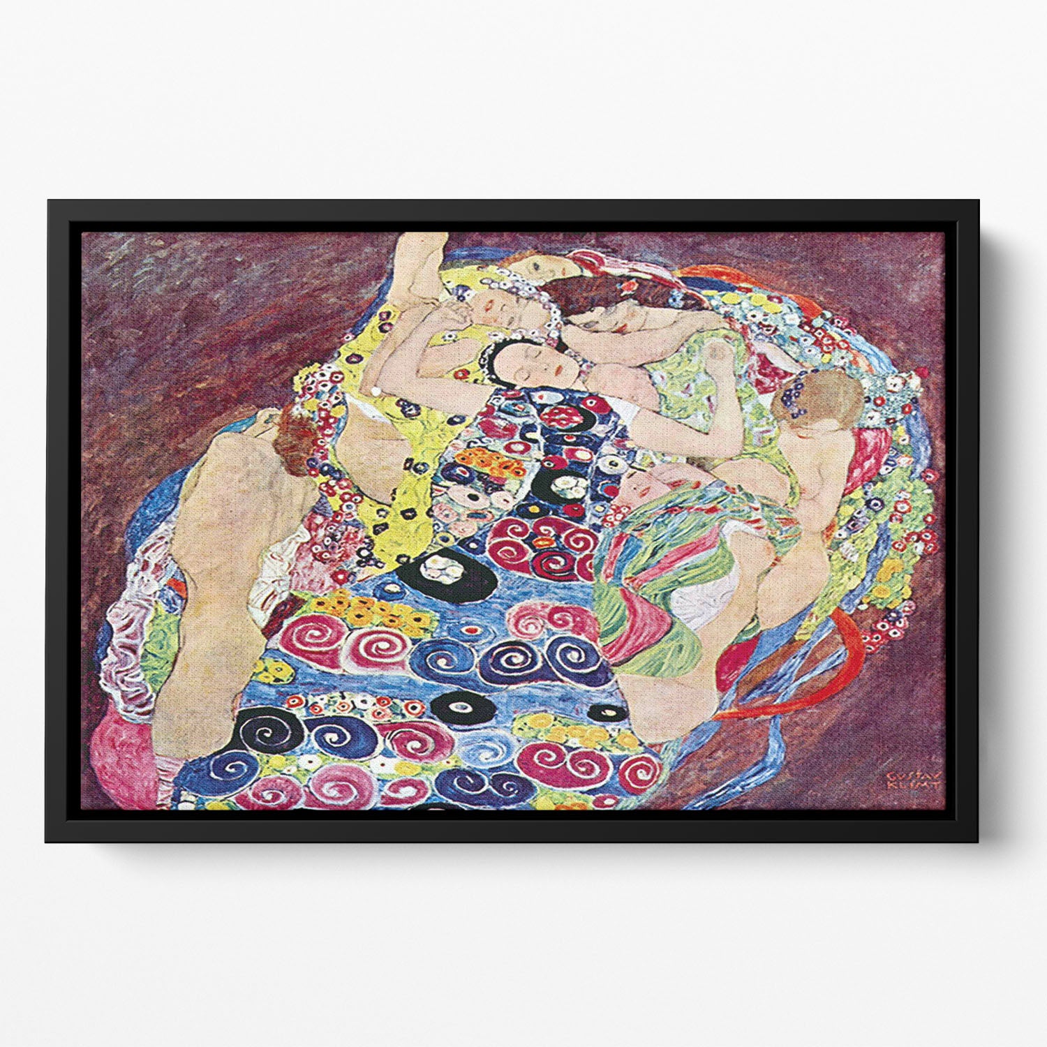 Virgins by Klimt Floating Framed Canvas