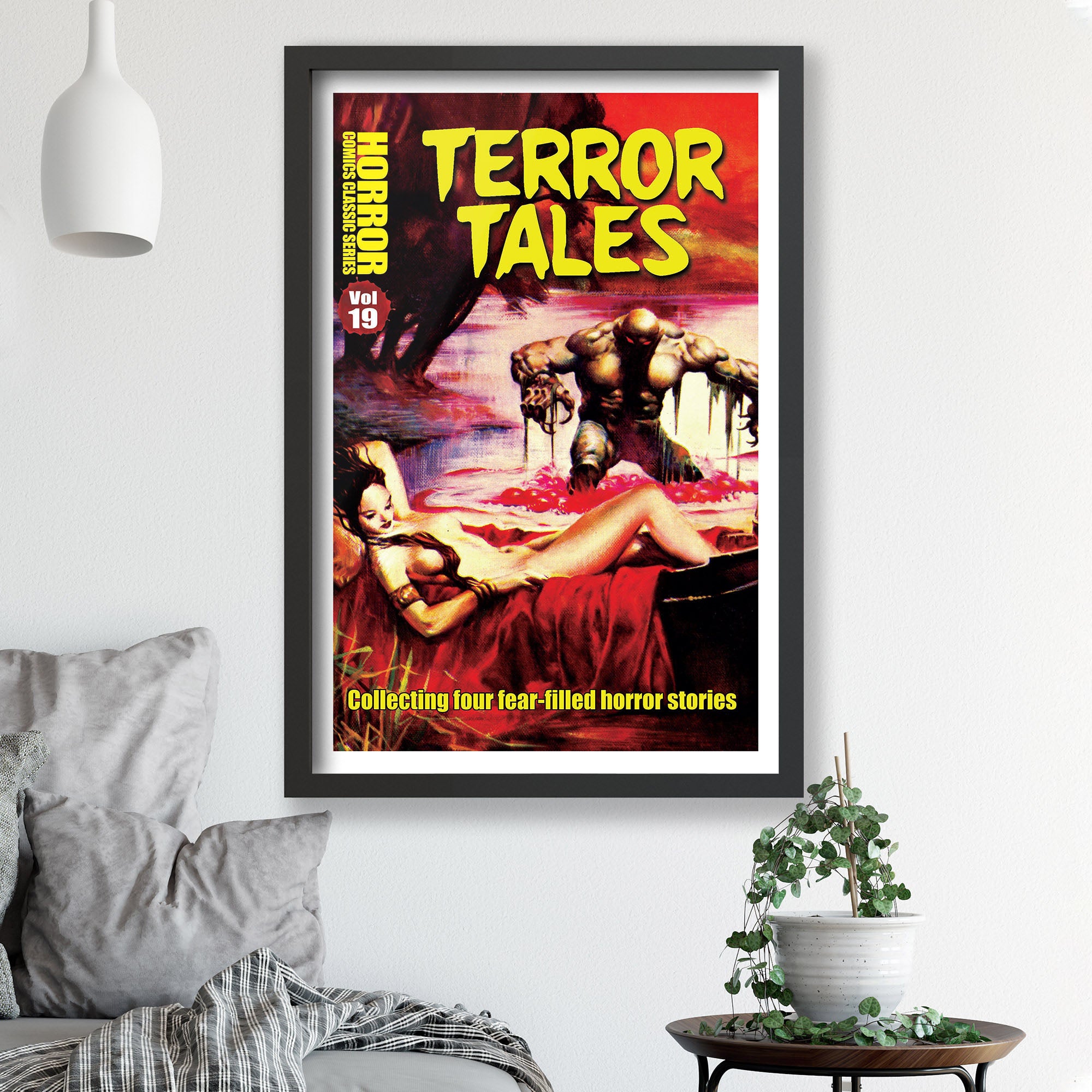 horror line terror tales vol 19 framed print wall art