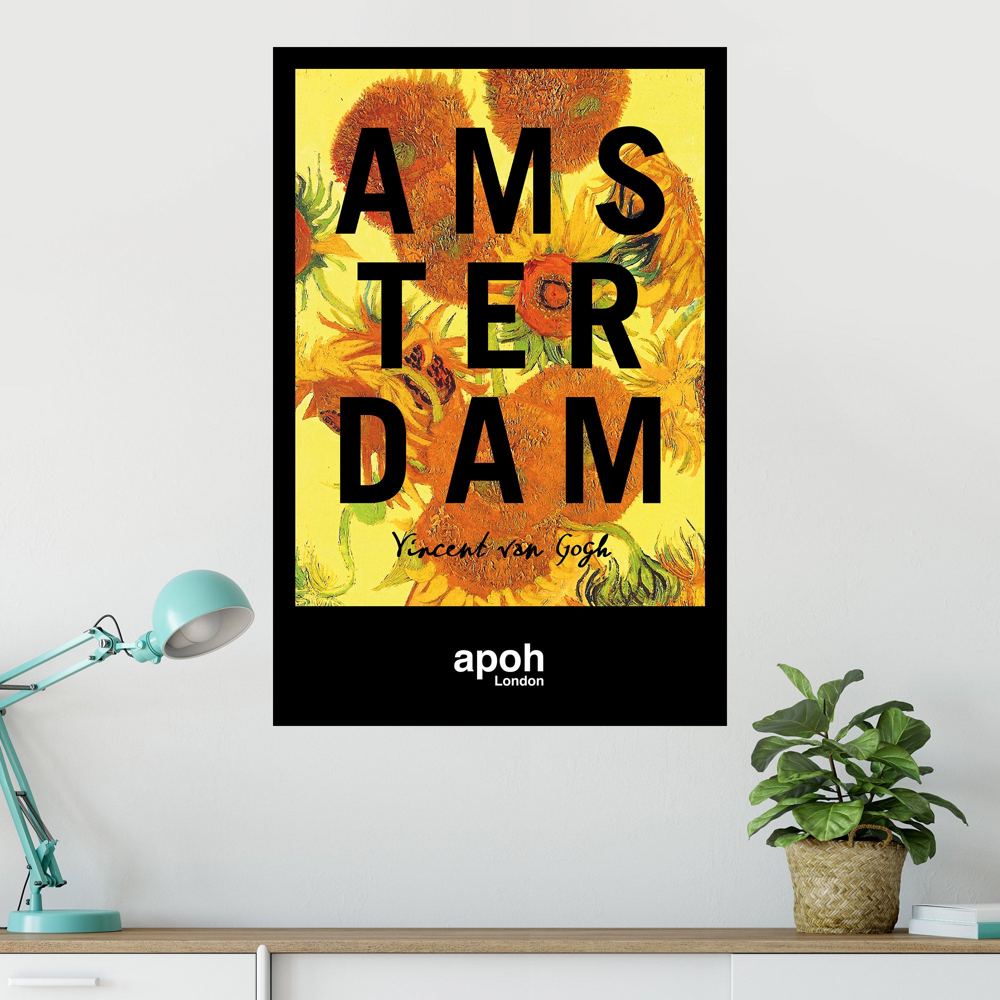 Apoh Van Gogh Sunflowers Poster