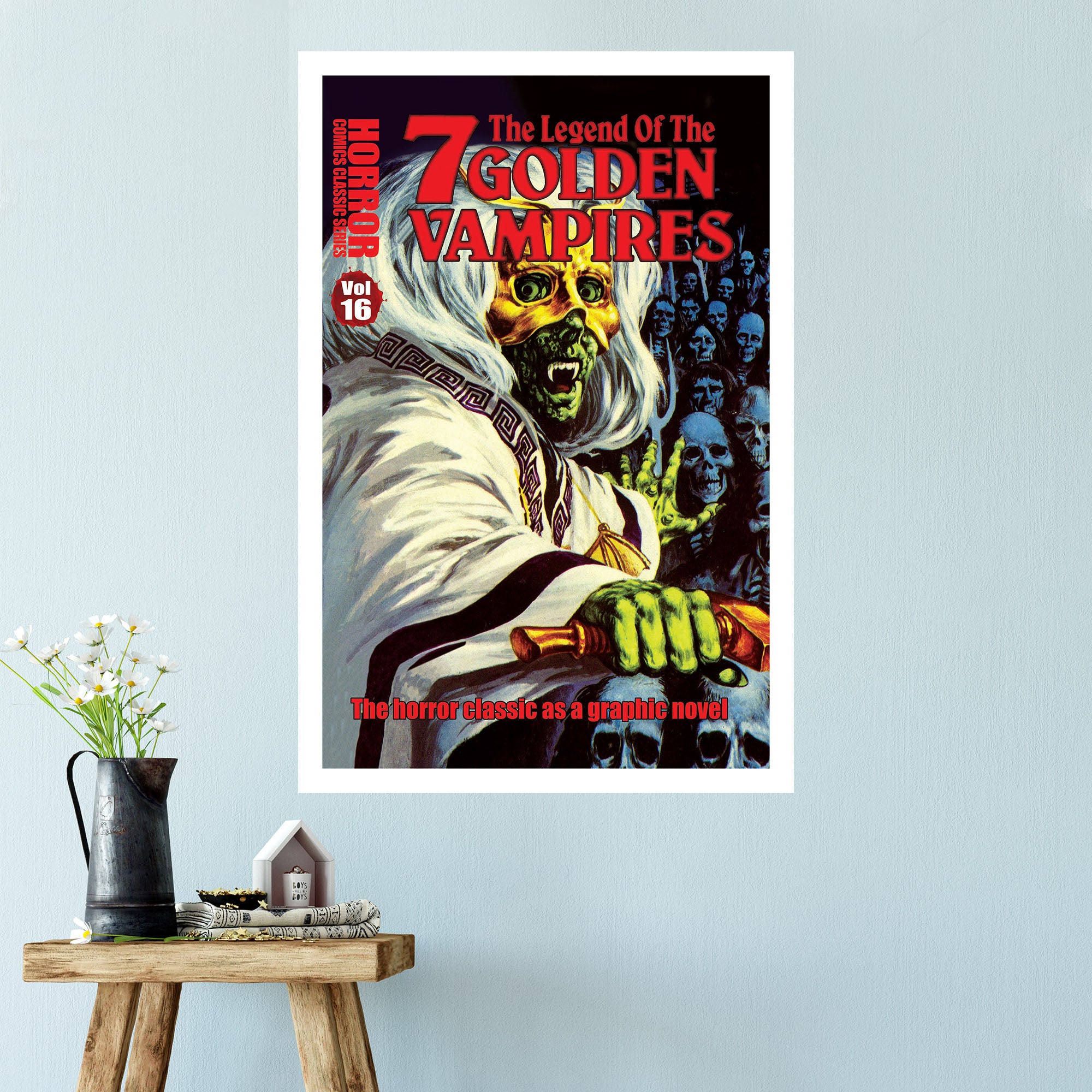 horror line the legend of the 7 golden vampires poster wall art