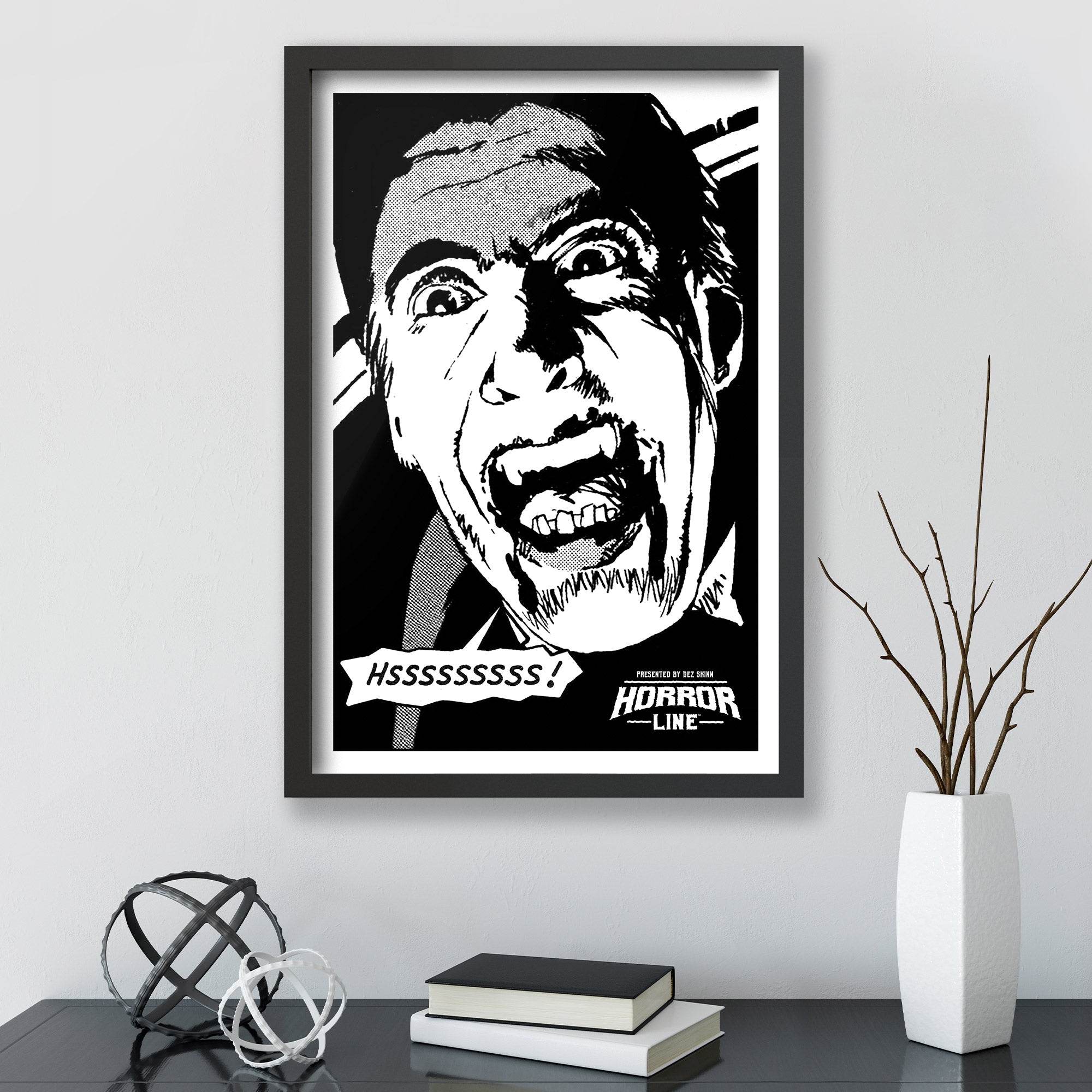 horror line dracula sssss poster wall art