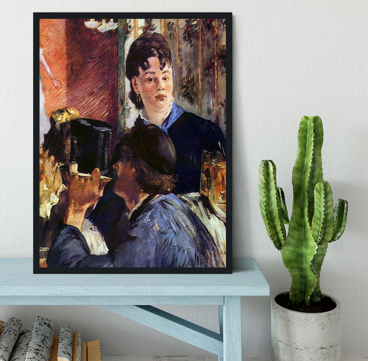 Waitress by Manet Framed Print - Canvas Art Rocks - 2