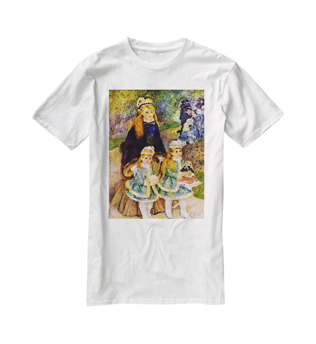 Walk 2 by Renoir T-Shirt - Canvas Art Rocks - 5