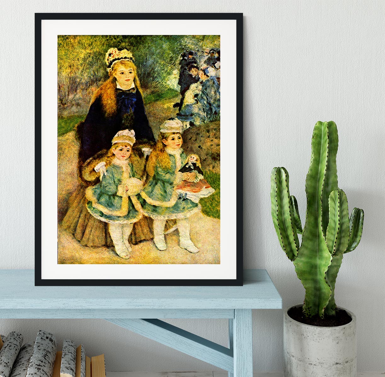 Walk by Renoir Framed Print - Canvas Art Rocks - 1