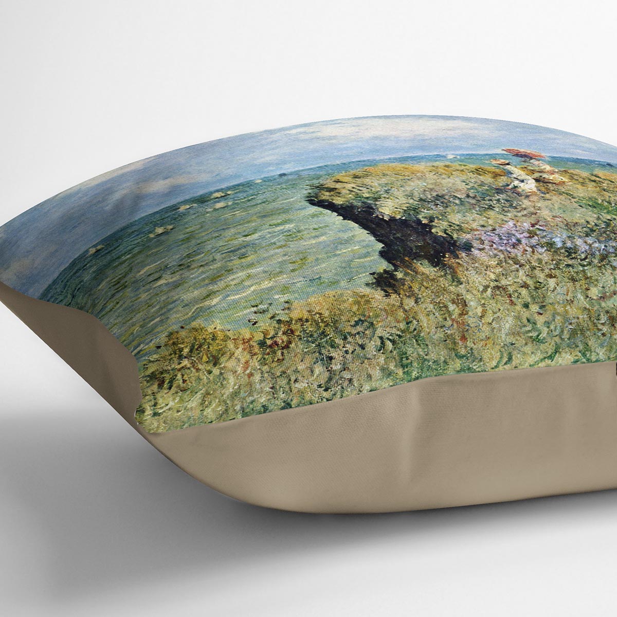 Walk on the cliffs by Monet Cushion
