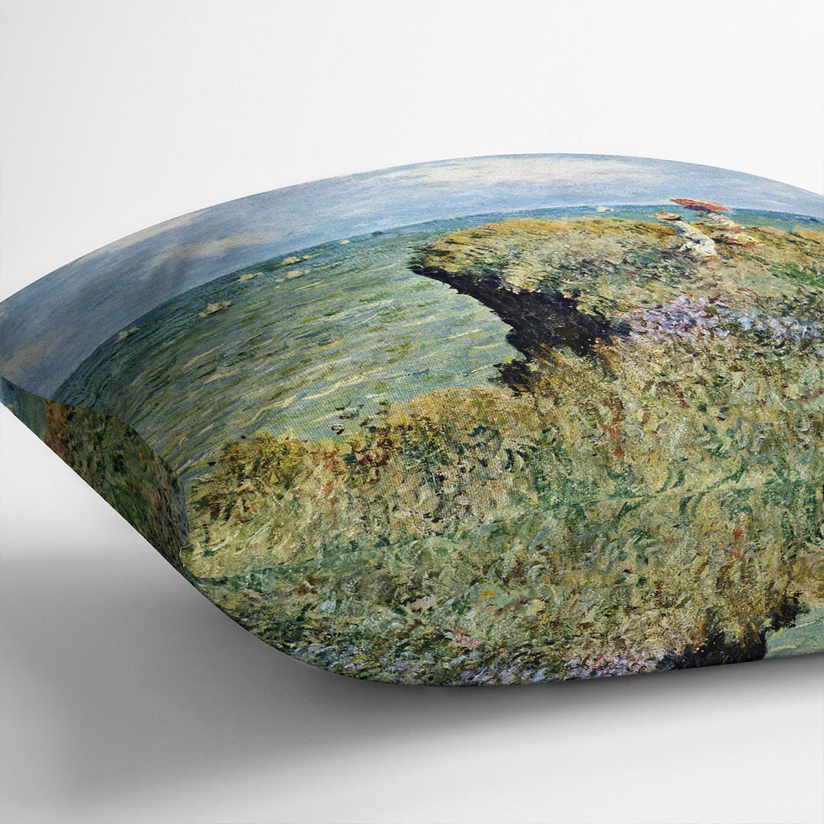 Walk on the cliffs by Monet Cushion
