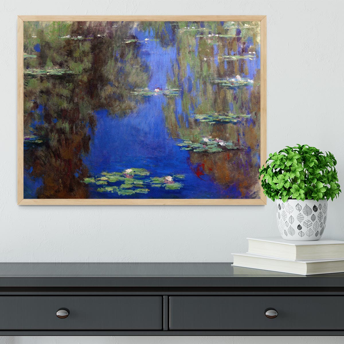 Water Lilies 6 By Manet Framed Print - Canvas Art Rocks - 4