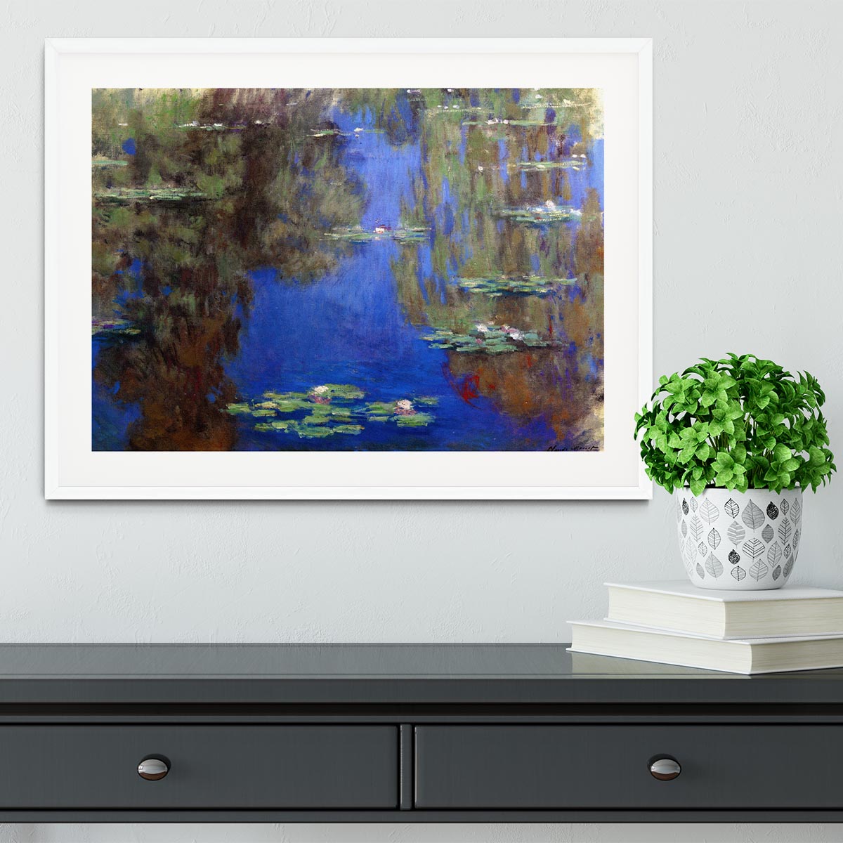 Water Lilies 6 By Manet Framed Print - Canvas Art Rocks - 5