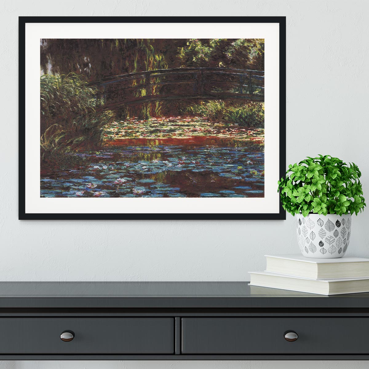 Water Lily Pond 1 by Monet Framed Print | Canvas Art Rocks