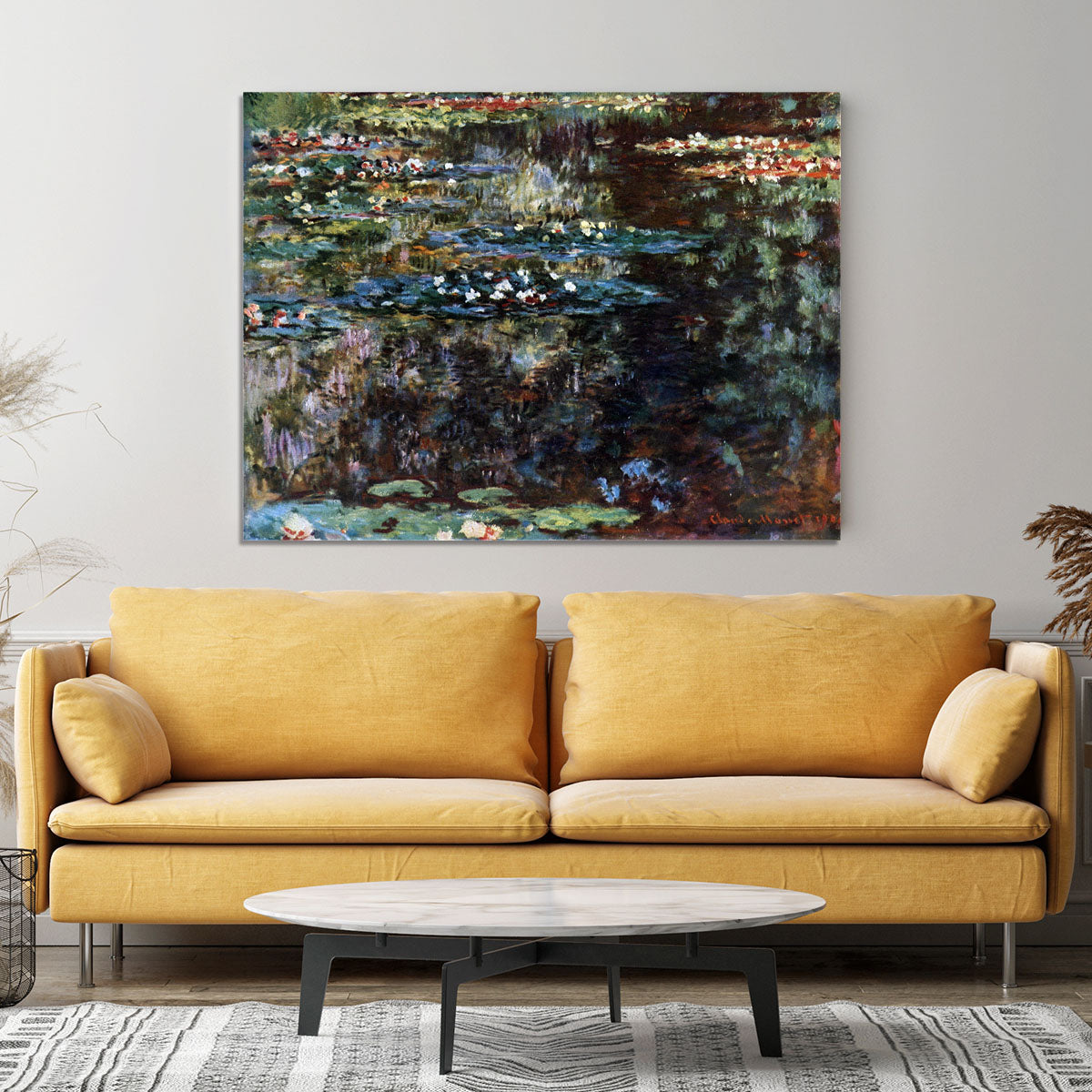 Water garden at Giverny by Monet Canvas Print or Poster - Canvas Art Rocks - 4