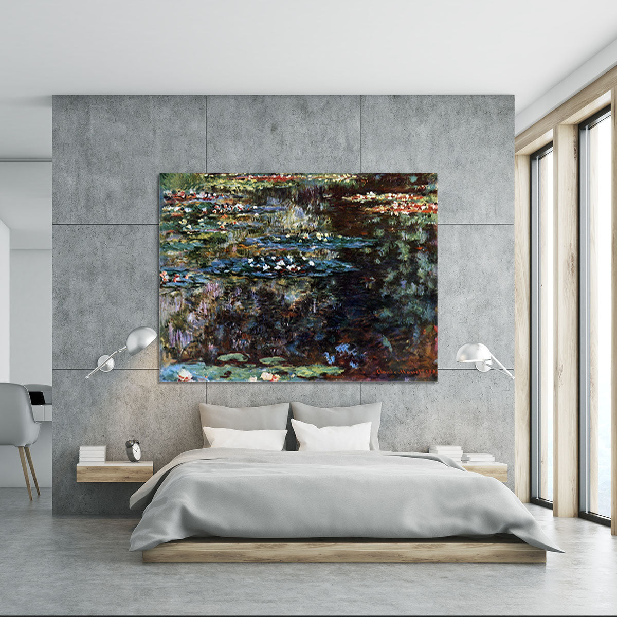 Water garden at Giverny by Monet Canvas Print or Poster - Canvas Art Rocks - 5