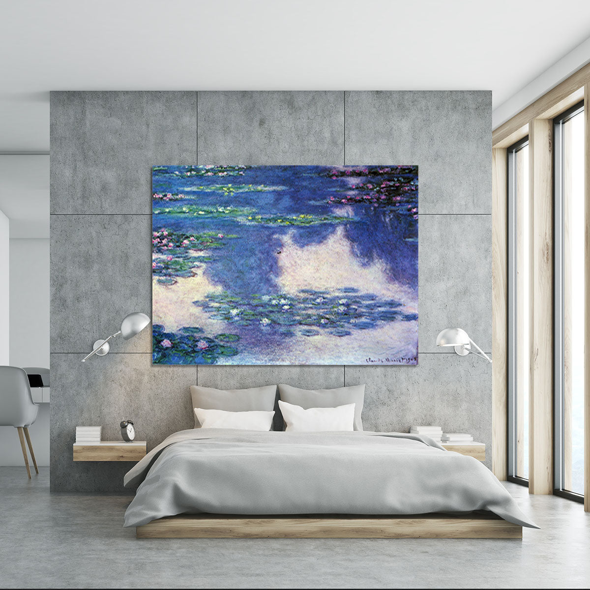 Water lilies water landscape 4 by Monet Canvas Print or Poster - Canvas Art Rocks - 5