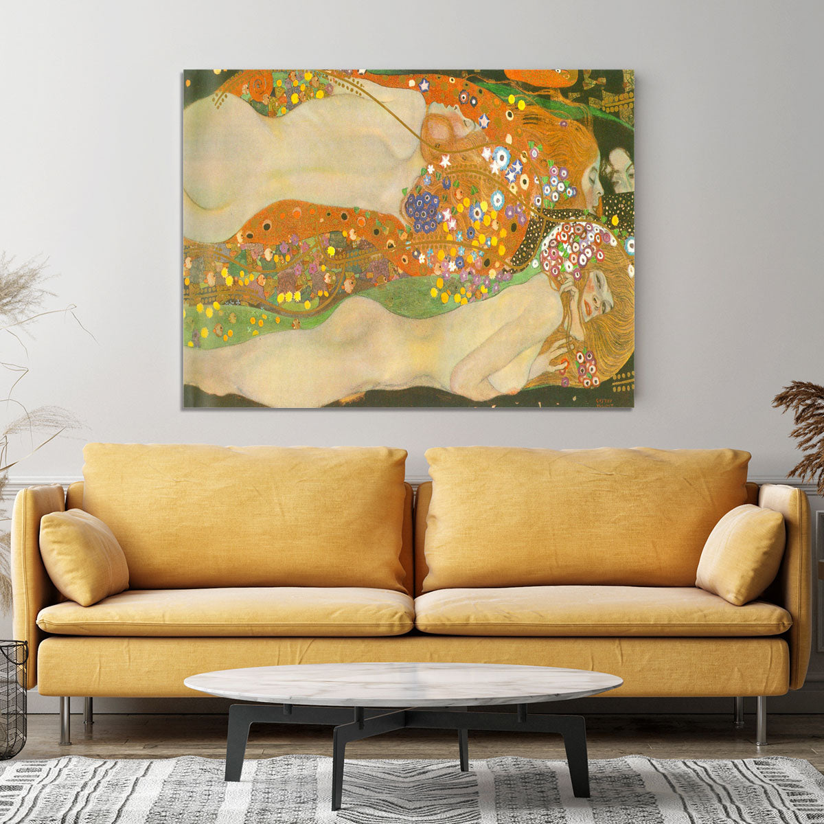 Water snakes friends II by Klimt Canvas Print or Poster - Canvas Art Rocks - 4