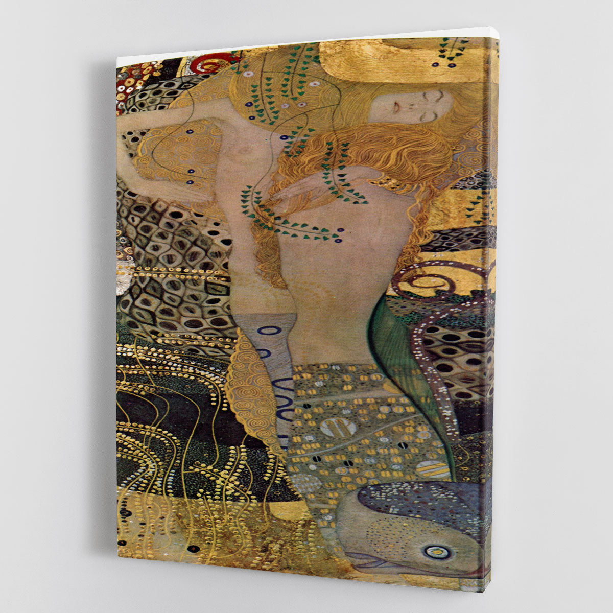 Water snakes friends I by Klimt Canvas Print or Poster - Canvas Art Rocks - 1