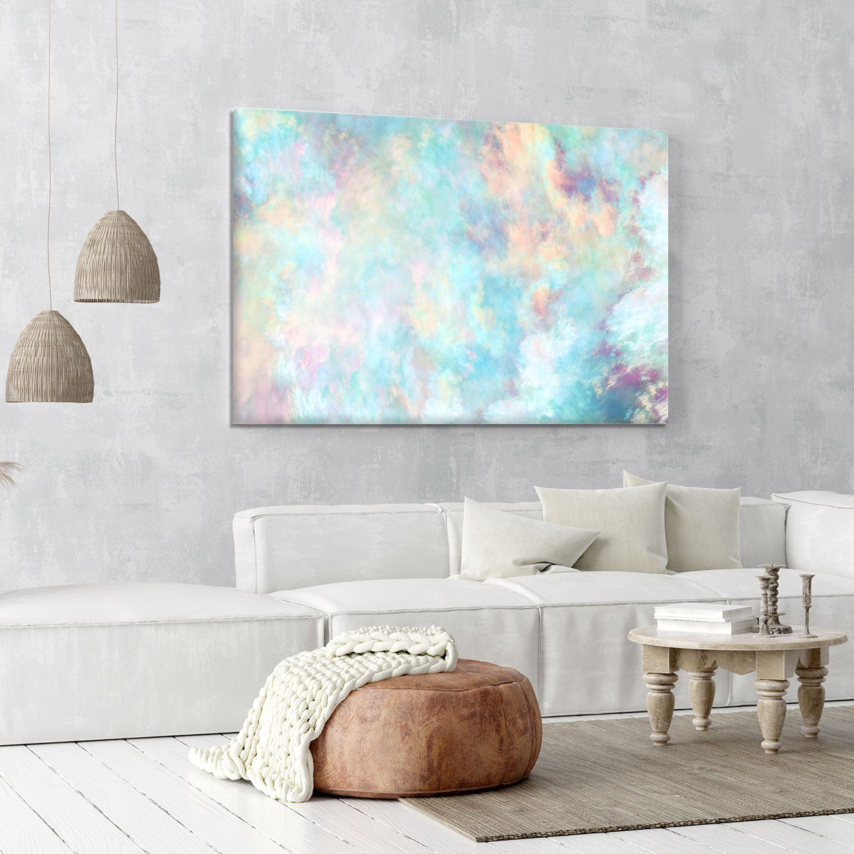 Watercolour Clouds Canvas Print or Poster - Canvas Art Rocks - 6