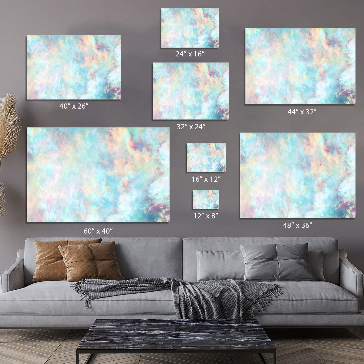 Watercolour Clouds Canvas Print or Poster - Canvas Art Rocks - 7