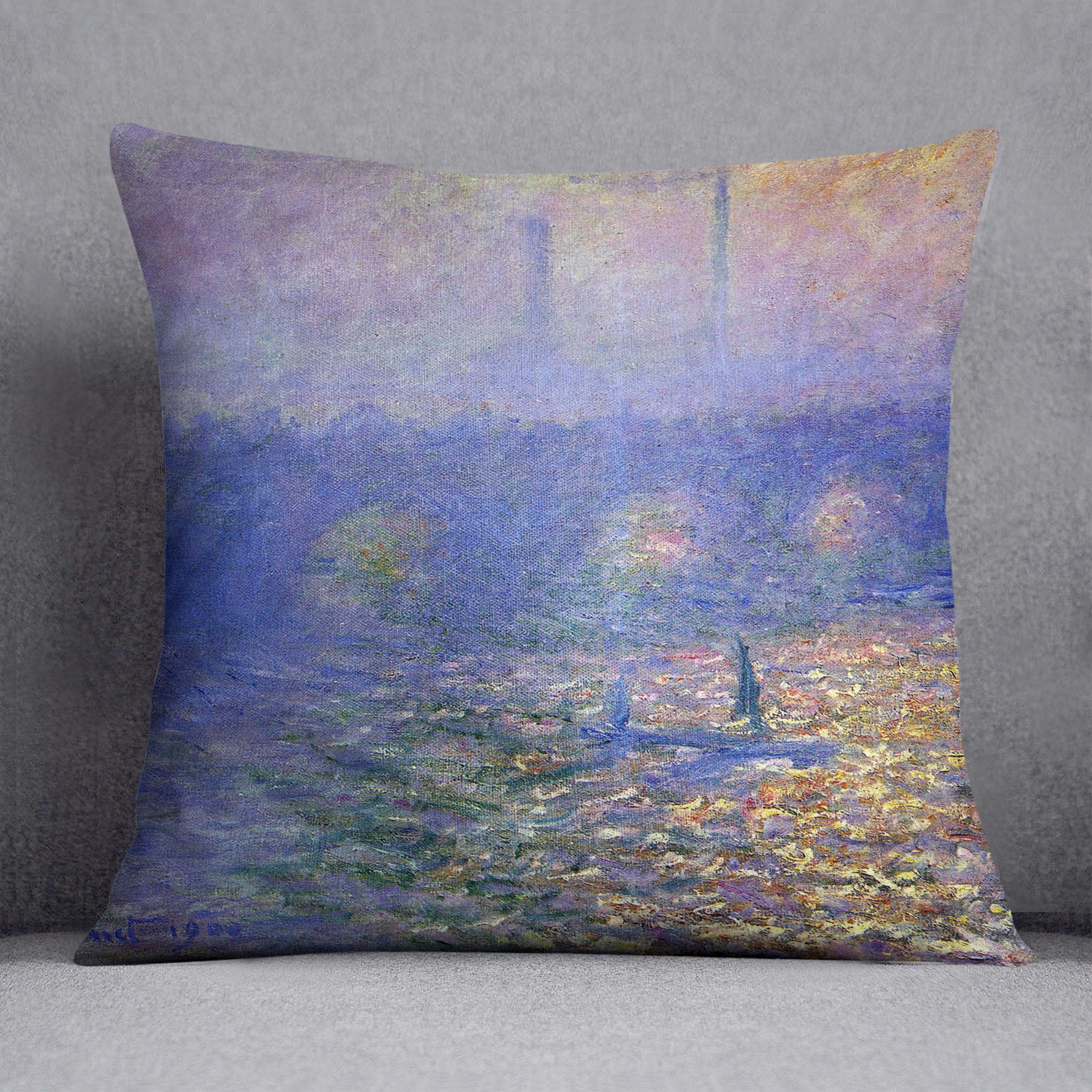 Waterloo Bridge by Monet Cushion