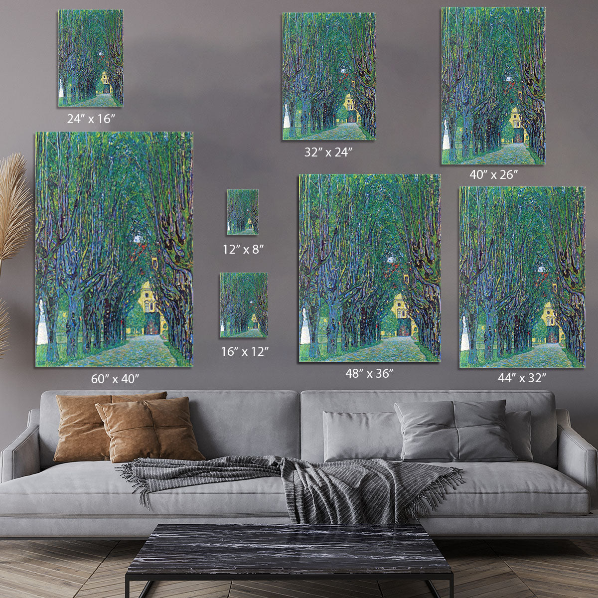 Way to the Park by Klimt Canvas Print or Poster - Canvas Art Rocks - 7