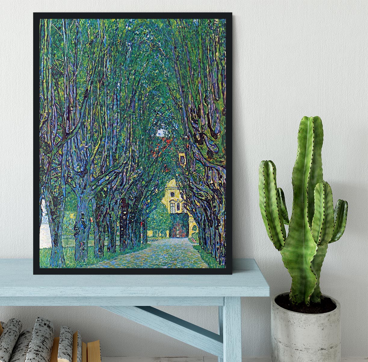 Way to the Park by Klimt Framed Print - Canvas Art Rocks - 2