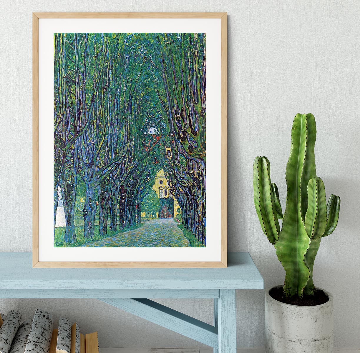 Way to the Park by Klimt Framed Print - Canvas Art Rocks - 3