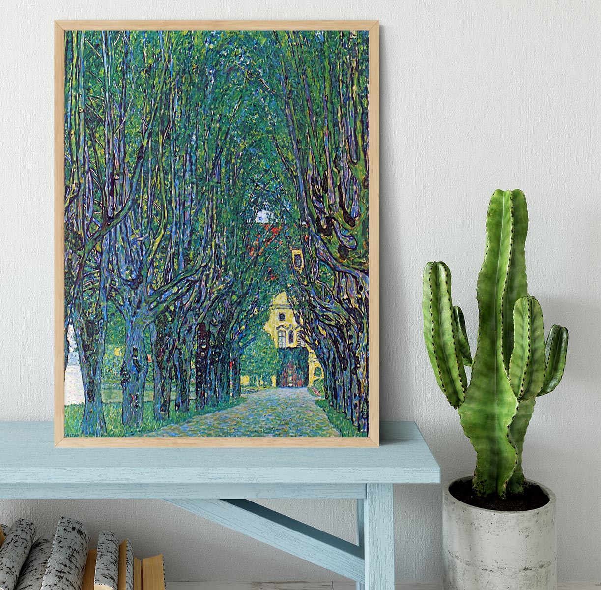 Way to the Park by Klimt Framed Print - Canvas Art Rocks - 4