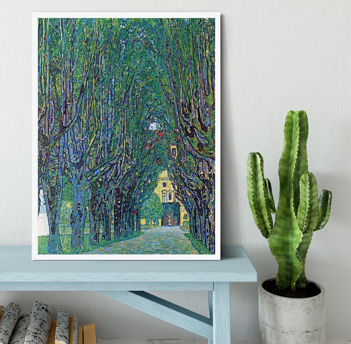 Way to the Park by Klimt Framed Print - Canvas Art Rocks -6
