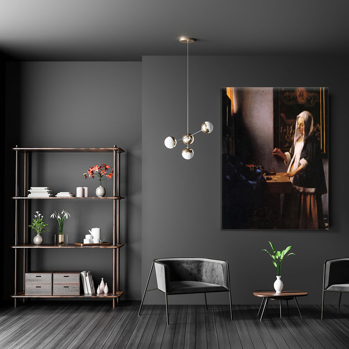 Weights by Vermeer Canvas Print or Poster - Canvas Art Rocks - 5