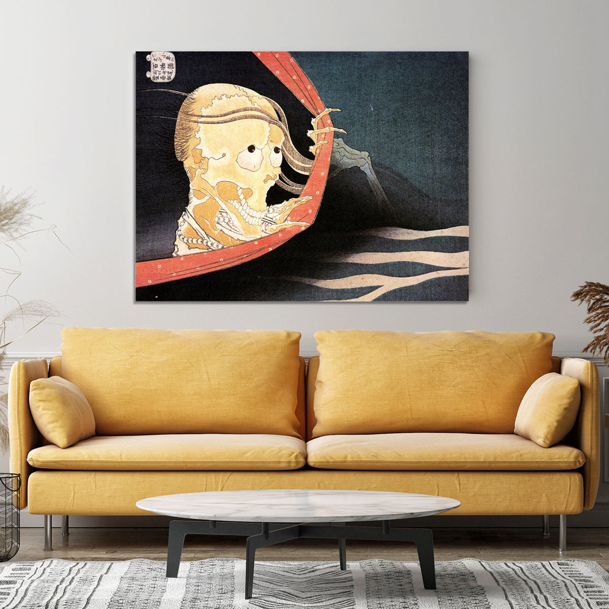 Weird Skeleton by Hokusai Canvas Print or Poster - Canvas Art Rocks - 4