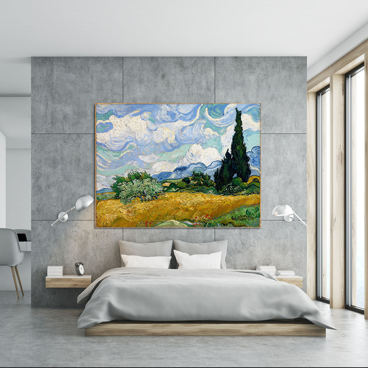 Wheat Field with Cypresses Canvas Print or Poster - Canvas Art Rocks - 5