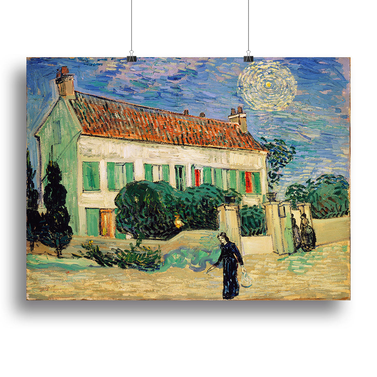 White House at Night Canvas Print or Poster - Canvas Art Rocks - 2