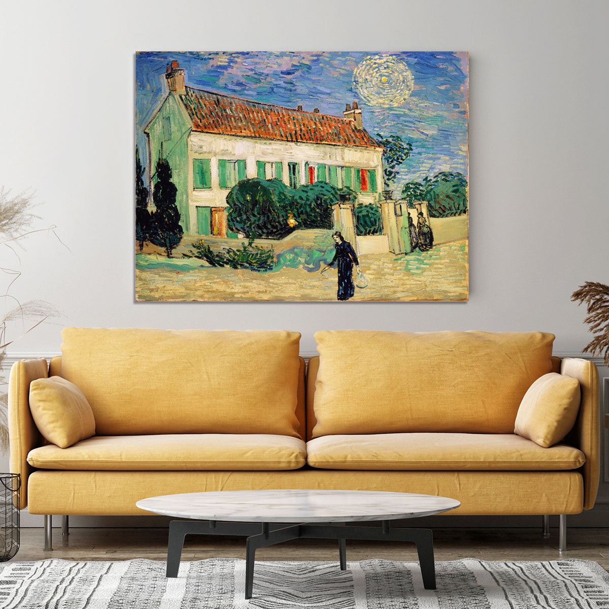 White House at Night Canvas Print or Poster - Canvas Art Rocks - 4