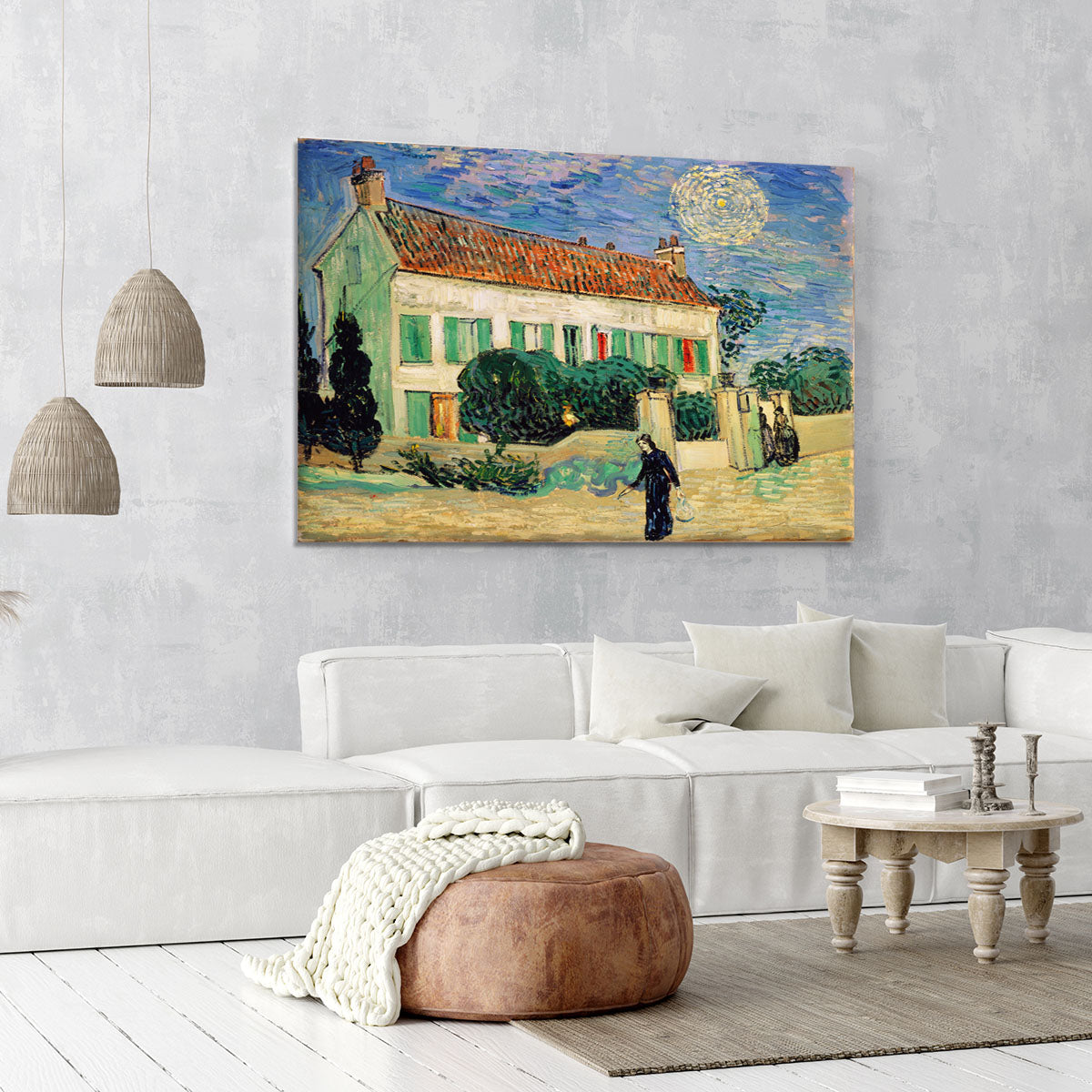 White House at Night Canvas Print or Poster - Canvas Art Rocks - 6