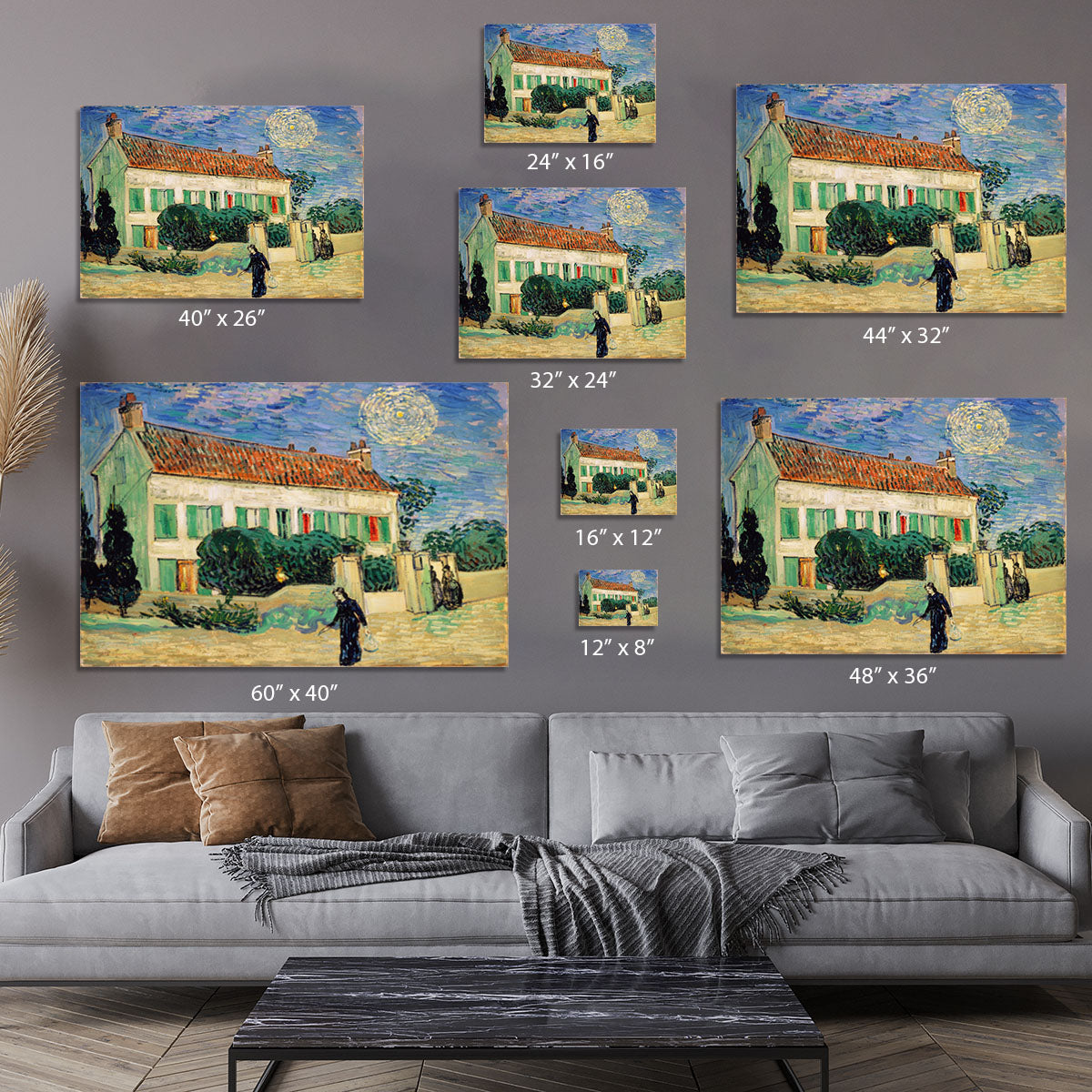 White House at Night Canvas Print or Poster - Canvas Art Rocks - 7