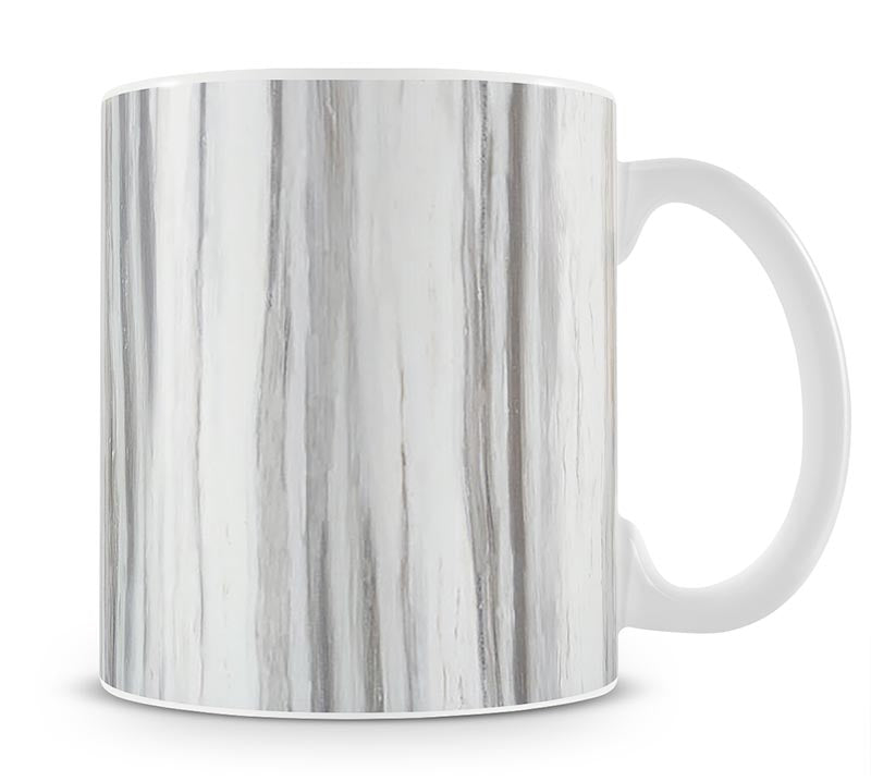White and Grey Striped Marble Mug - Canvas Art Rocks - 1