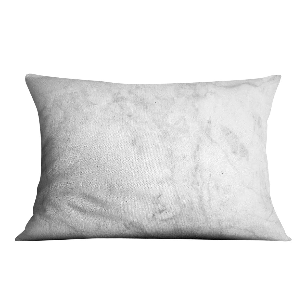 White gray marble patterned Cushion - Canvas Art Rocks - 4