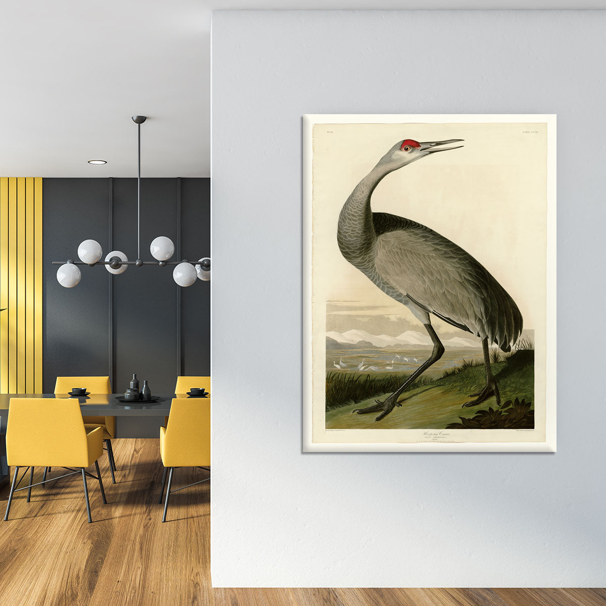 Whooping Crane by Audubon Canvas Print or Poster - Canvas Art Rocks - 4