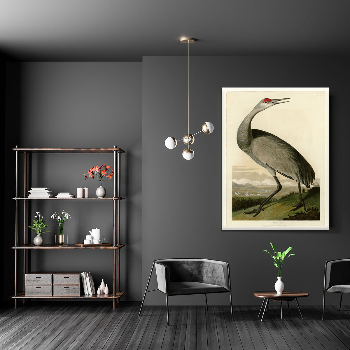 Whooping Crane by Audubon Canvas Print or Poster - Canvas Art Rocks - 5